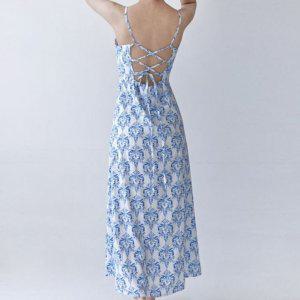 롱핏 드레스 소매없음 소매없음여성 걸스 S/S 휴양지 스타일 호캉스 바캉스 여행 데이트 하이라이트 디자인