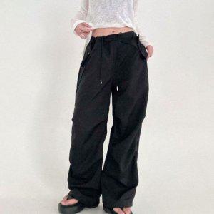 데일리여성용 드로스트링 오버핏 보텀 허리 밴드라인 바텀스 트레이닝팬츠 이지 일자바지 젠틀맨 숏팬츠 블