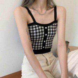 여성용트렌드 크롭핏 탱크탑 데이트 나들이 휴가 룩 여행 편한룩 크롭이너 올데이 20대 30대