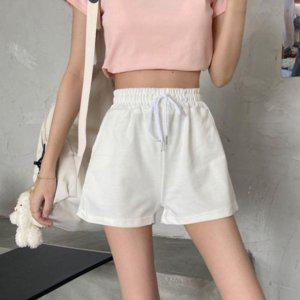 데일리 걸스 고무줄 애슬레틱 고무줄 숏팬츠 하프팬츠 여성밴딩쇼츠