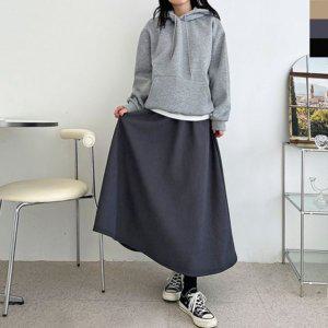 GAA FW1051W 레이디 윈터 코듀로이패브릭골덴 플레어핏 롱핏 롱스커트 베스트 (양털안감)