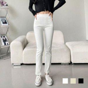 라칼 이지 스판덱스고무줄 부츠컷 슬랙스 슬랙스(일반) 여자롱 릴렉스