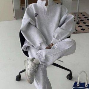 짐웨어 상하세트넥카라 머스트해브 빅핏 릴렉스핏 밴드라인 운동복 셋업