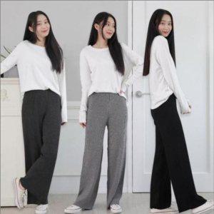 우먼 골패턴 풀오버 밴드라인 하의 오버핏엘라스틱 운동복 이지 바지 유연성 컴포트 데일리룩