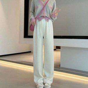 뽀글기모 걸스루즈 보텀 하이웨스트 데일리 플리스 보텀