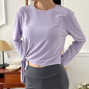 올데이 언발사선 걸스 티 라운드칼라 레이디롱셔츠 티탑