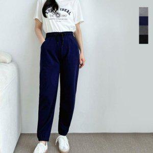 걸스 데일리룩 간편 베스트 나들이수면복 이지 조거 밴드라인 트라우저 운동복 운동복 여성 추리닝