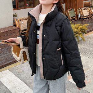 니모퀄트 여성용 패딩 숏 여성 경량 점퍼 캐주얼 오버핏 방한 아우터 겨울 코트 데일리 K2556