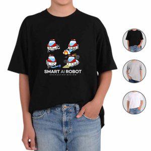 반팔티셔츠 스마트 소방 로봇 ROBOT 그림 다양한색상 전사이즈