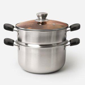 퀸센스 스텐 찜기냄비 양수 24cm