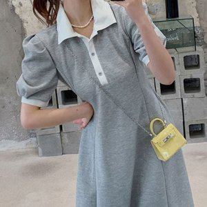 캐주얼 카라 데일리 원피스 여성 여름 꾸안꾸 퍼프