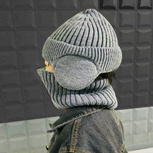 아동 방한 어린이 모자 비니 겨울 귀달이 목도리