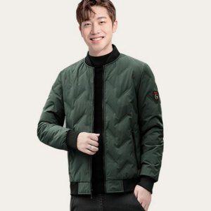 퀼팅 아우터 데일리 남자 패딩 점퍼 경량 항공 간절기 블루종