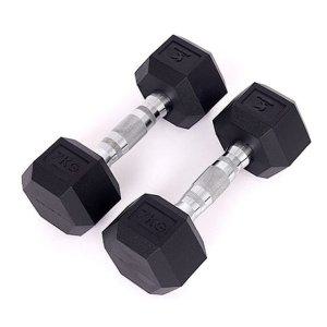 7kg 덤벨 육각 PEV 아령 헬스용품 홈트레이닝 아이워너 2개 홈트 x 세트