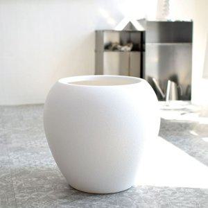 플라스틱 화분 긴단지형 34x43cm 화이트색 실내외 식물용 화분
