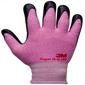 3M NBR폼 코팅 안전장갑 슈퍼그립200핑크 L(10조입)