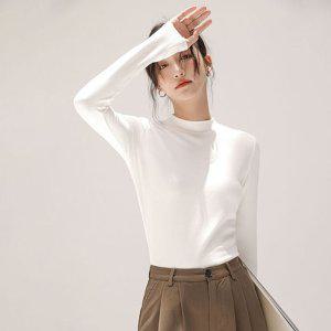 코튼티 의류 여자티 루즈핏 여성 상의 반폴라