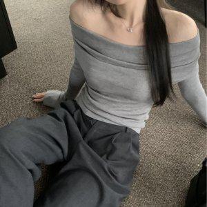 여리핏 여름티 반팔티 여성티 오프숄더 코튼티