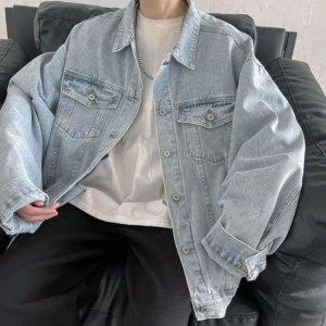 연청 데님 재킷 자켓 오버핏 아우터 가을 외출복 데님자켓