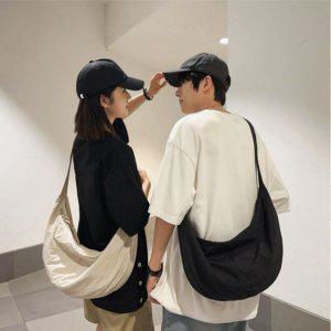 블랙 아이보리 크로스백 숄더백 여성가방 반달가방 데일리백