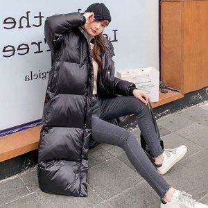 롱패딩 여자 야상 점퍼 코트 검정 여성 경량 블랙 한겨울