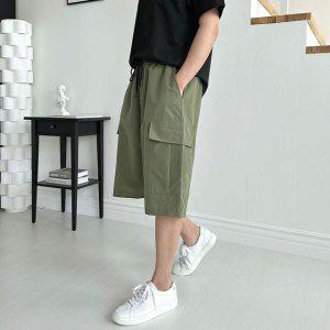 카고반바지 오버핏반바지 카키 오버핏 빅사이즈 남자카고팬츠 쿨팬츠