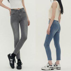 데님팬츠 청바지코디 여성청바지 브이포인트 스판