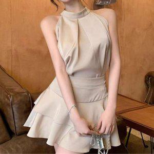나시 블라우스 캉캉 미니스커트 투피스 JSD-1007958
