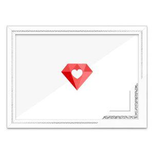 50x90 고급형 보석십자수 패브릭형 액자 (그레이스 화이트) (아크릴 보호필름-스티커판 포함)