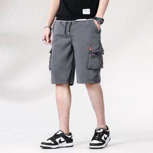 면 휴가 남성의류 7부 트레이닝팬츠 면반바지 봄 5부
