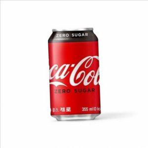 탄산 코카콜라 제로 뚱캔 제로 캔 355ml 가정용 24캔 슈가