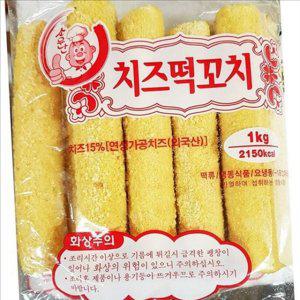 튀김용 냉동 치즈 떡 떡볶이 식자재 치즈 떡 식당 사리