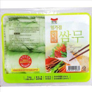 대용량 업소용 쌈무 와사비 식당 쌈무 일가집 3kg