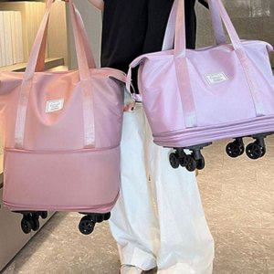 확장형 여행용 보스턴 백 바퀴 캐리어 보스턴 백 대용량 접이식