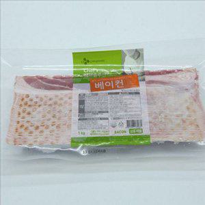 슬라이스 냉동 베이컨 1kg 구이용 냉동 베이컨 캠핑용 대용량 식사용