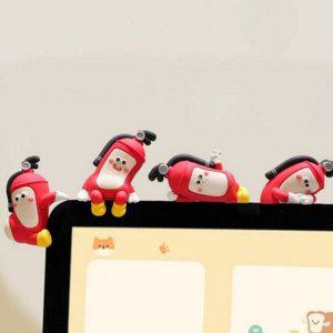 데스크 책상 피규어 모니터용 미니피규어 귀여운 사무실