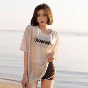 3종 수영복 스포츠 나시 수영복 휴양지 여름 래쉬가드