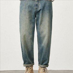 루즈핏 남자 배기 청바지 데일리 남성 배기 청바지 빈티지 데님