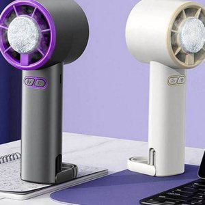 쿨링 휴대용 선풍기 1800MAH 블레이드리스 핸디 선풍기 손풍기 여행용 가벼운