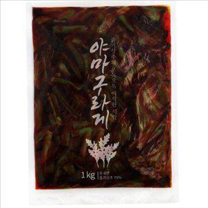 1kg 야마구라게 줄기 상추 절임 중국산 야마구라게 김치 반찬 식품