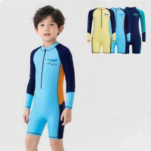 원피스 아동 생존 수영복 XL(120)-6XL(170) 래쉬가드 초등 생존 수영복 어린이