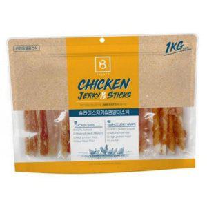 대용량 강아지 간식 닭고기 슬라이스 강아지 간식 스틱 치킨 1kg