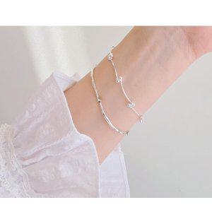 실버925 국내제작 공 뱅글형 유니크 모양 데일리 실버팔찌 (SILVER)