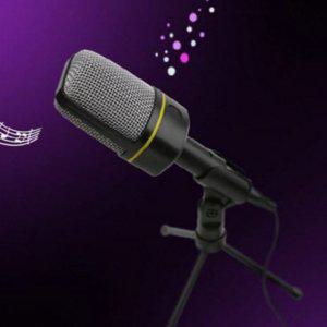 방송용 마이크 탁상용 마이크 스테레오 유선 핸드폰 녹음용 개인방송 소형 데스크탑 거치대 노래방 강의용