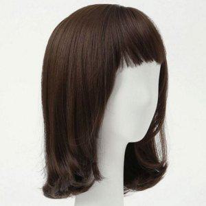 여성 통가발 통가발 인조 스트레이트 36cm 앞머리 내추럴 중단발 모헤어