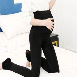 고리 임산부 융털 레깅스 기모 임산부 겨울 레깅스 블랙 임부