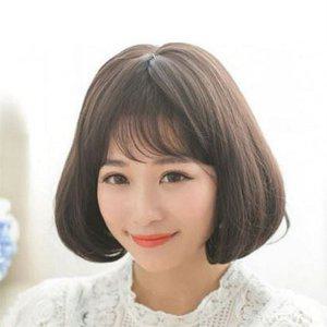 시스루 단발 가발 웨딩 여성 단발 가발 보브 데일리