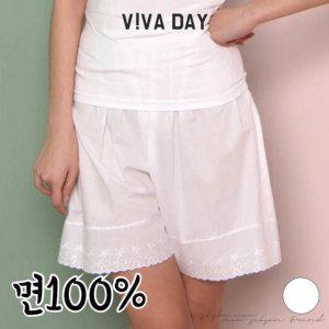VIVADAY-A126 슬립 흰색이너 속바지속