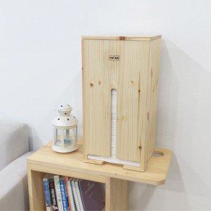 이앤위즈 그로우 원목 애견 배변패드 보관함 대용량 수납함
