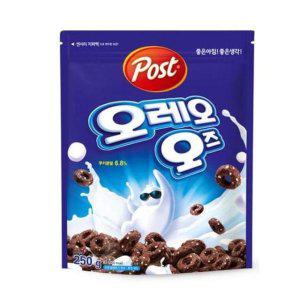 포스트 오레오오즈 레드 시리얼 250g 지퍼백 식사대용 간식용